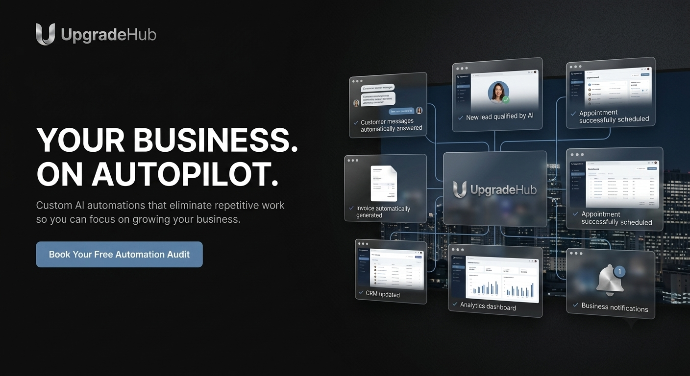 UpgradeHub Advertising - Visual representation of time saved, money earned, and business growth for Airbnb hosts