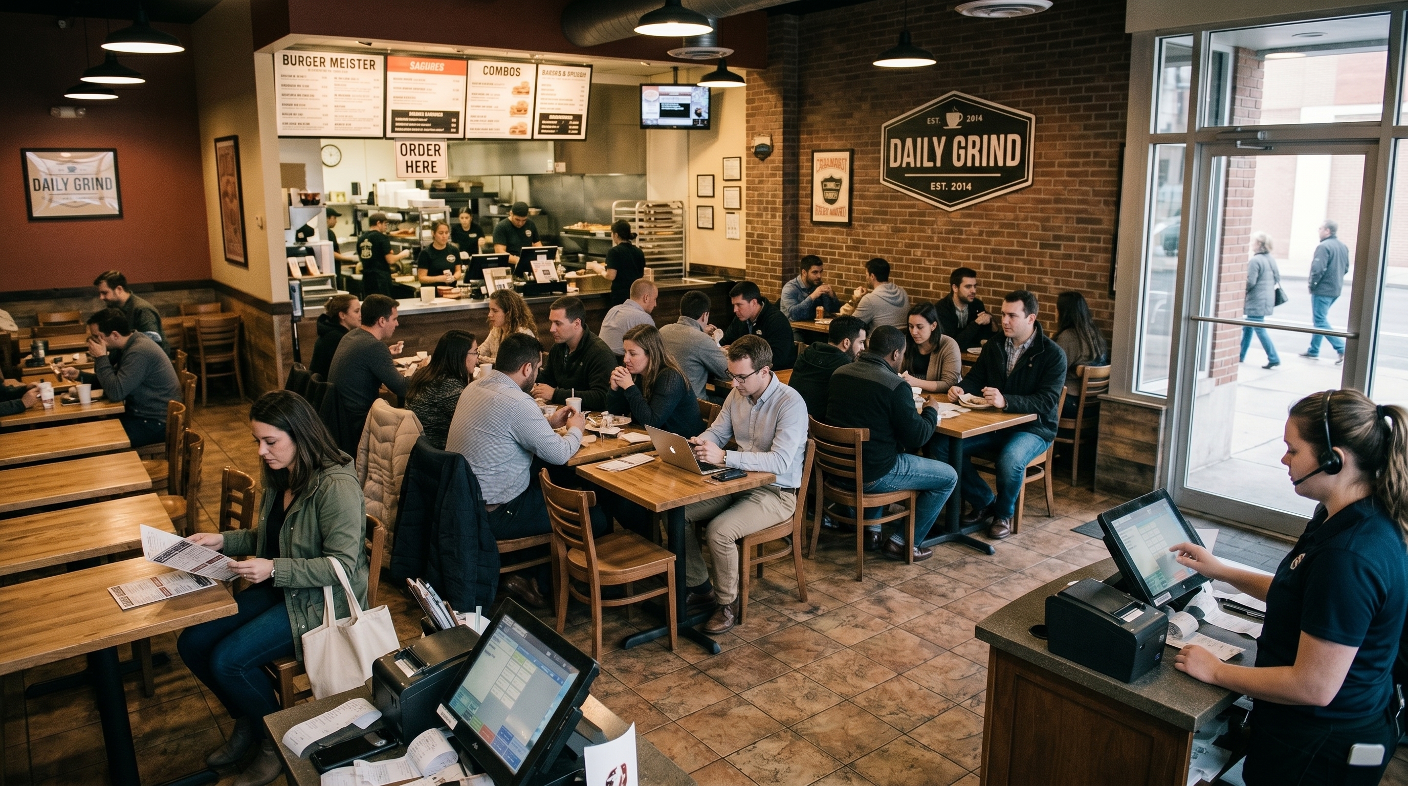 Restaurant with QR code table ordering
